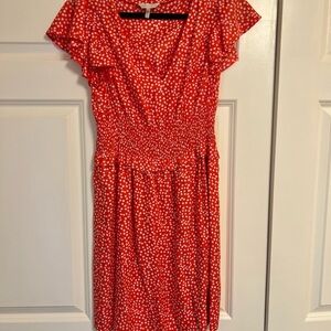 Rebecca Taylor silk blend polka dot mini dress size L
